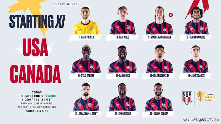 2021 Concacaf Gold Cup: USA vs Canada - Starting XI, Lineup Notes, TV Channels & Start Time - U.S. Soccer