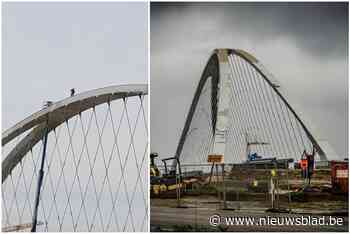 Onderzoek naar arbeiders bovenop nieuwe kanaalbrug in Beringen: “Dachten dat het stuntmannen waren” - Het Nieuwsblad