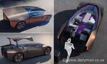 Pininfarina's bullet-shaped concept car  allows people to walk inside like they're entering a house 