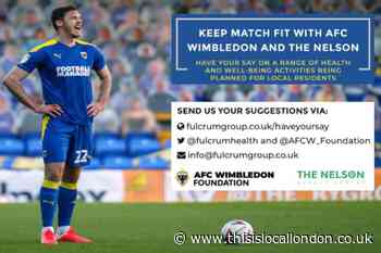 AFC Wimbledon launch wellbeing programme in Merton
