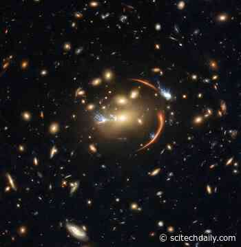 Cosmic Lens Flare: Hubble Captures Strong Gravitational Lensing