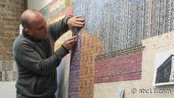 Chicago artist Jordan Scott creates masterpieces with used stamps