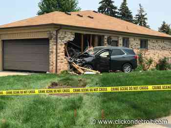 Car crashes into house in Sterling Heights; driver had medical emergency on 19 Mile Road - WDIV ClickOnDetroit