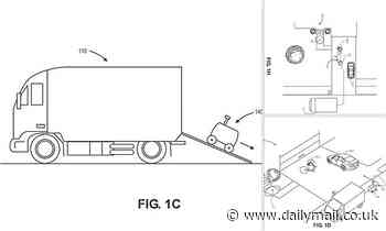Amazon patent shows small robotic vehicles delivery packages from the van to doorsteps