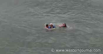 Drone Captures Moment Teen Risks Life to Save Mother and Son from Drowning in a Riptide