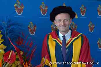 Matt Cain honoured by University of Bolton during graduation ceremonies - The Bolton News