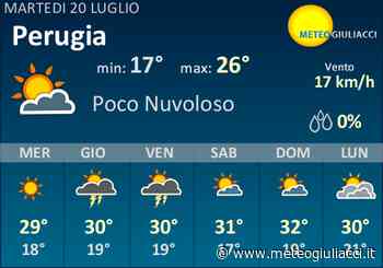 Meteo Perugia: Previsioni fino a Giovedi 22 Luglio - MeteoGiuliacci
