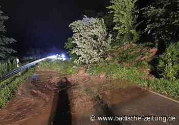 Hangrutsch blockiert L 135 - Steinen - Badische Zeitung - Badische Zeitung