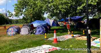 'Aggressive' anti-lockdown camp set up on Hackney Downs opposite schools - My London