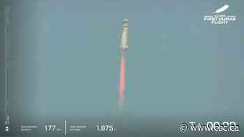Jeff Bezos rides on company's 1st passenger flight to space and back