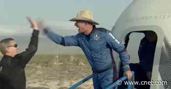 Watch highlights from Jeff Bezos full space flight video     - CNET