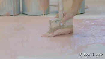 Abstract artist creates business making one of a kind backdrops