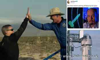 'Peak richest man in the world': Social media reacts to Jeff Bezos' extravagant space flight
