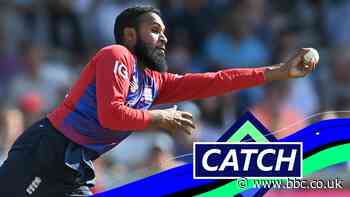 England v Pakistan T20: Rizwan caught and bowled by Rashid