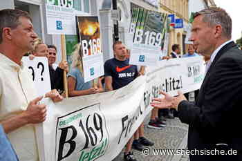 Riesa: B-169-Demo bei Ministerbesuch - Sächsische.de