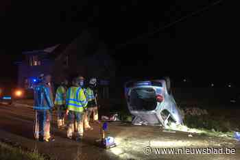 Auto op dak in Meldert: 67-jarige bestuurster uit Paal moet worden bevrijd