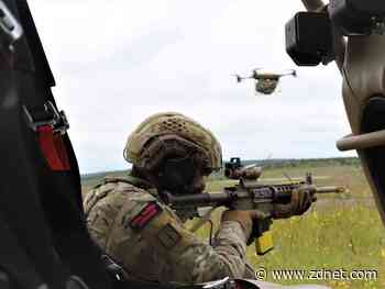 This swarm of flying, sailing, diving drones is a military first. Not everyone is happy about it