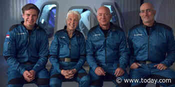 A day before his space flight, Jeff Bezos says there's no rivalry with Richard Branson