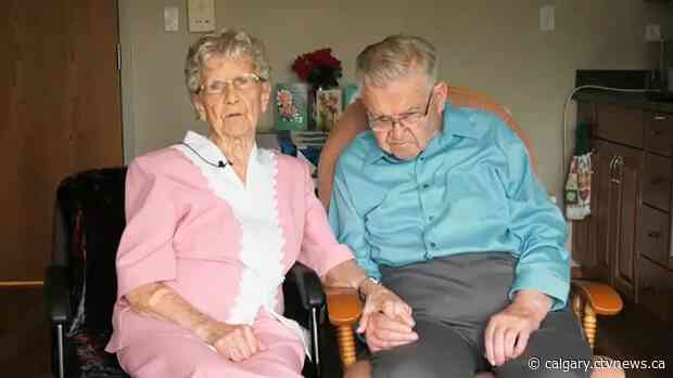 75 years later, Alberta couple celebrates rare milestone