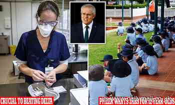 Scott Morrison adopts cautious approach to vaccinating under 18 and will lean on TGA advice - Daily Mail