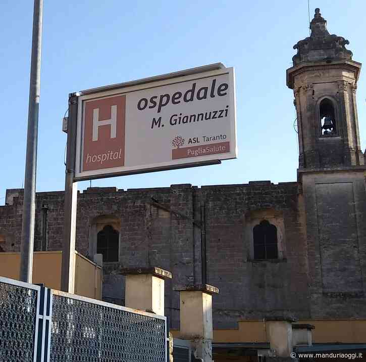 MANDURIA - Giannuzzi, per Dario Iaia «continua da parte dell'Asl di Taranto e dell'assessorato alla Sanità della Regione Puglia l'attuazione di una politica di completo disinteresse 'nei fatti' nei confronti dell'ospedale» - ManduriaOgg