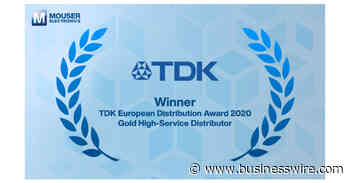 Mouser Electronics Honored As Exclusive Recipient of the European Distribution Award from TDK - Business Wire