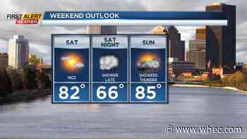 First Alert Weather: Nice weather into the start of the weekend with thunder Sunday