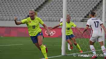 "Sie haben uns den Hintern versohlt": Schwedinnen siegen deutlich gegen USA - kicker