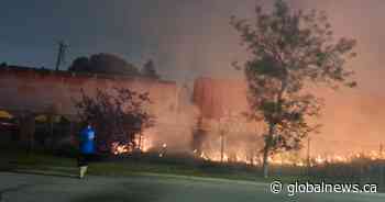 TSB investigating grass fire sparked by train in Calgary, other fires in B.C. - Global News
