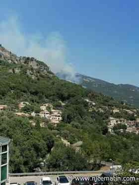 Violent début d'incendie au Bar-sur-Loup, les hélicoptères en action