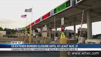 US extends border closure with Canada until at least Aug. 21: What this means for you