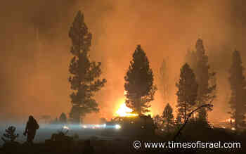 Monstrous Oregon wildfire now a third the size of Rhode Island - The Times of Israel