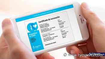 Certificado de vacunación digital: cómo tramitarlo en la provincia de Buenos Aires - TyC Sports
