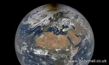 NASA shows moon over the Arctic during last month's solar eclipse that looks like a smudge 