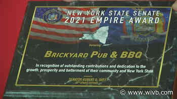Brickyard Pub and BBQ recognized as Sen. Rob Ortt's "Small Business of the Month"