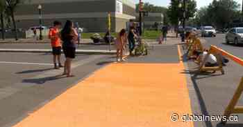 Saskatoon crosswalks painted orange to honour residential school survivors