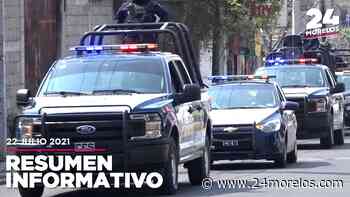 Trabajo coordinado para reforzar seguridad en Cuernavaca - 24 Morelos