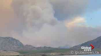 Timelapse of Nk'Mip Creek Wildfire from the South end of Osoyoos Lake | Watch News Videos Online - Globalnews.ca