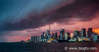 Toronto storm turned skies a raspberry pink last night and the photos are beautiful - blogTO