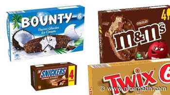 Des barres glacées des marques Snickers, Twix, Bounty, M&M'S et Mars rappelées en magasin