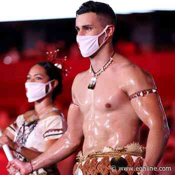 Tonga's Oiled-Up Flag Bearer Is Back and Heating Up the Tokyo Olympics Opening Ceremony