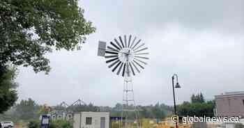 Windmill from Eau Claire splash park for sale as plaza redesign continues