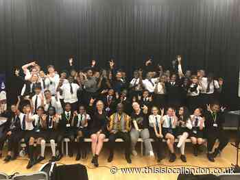 EastEnders' Rudolph Walker visits Oasis Academy Enfield