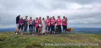 Twelve Pendle women walk to support Breast Cancer Care