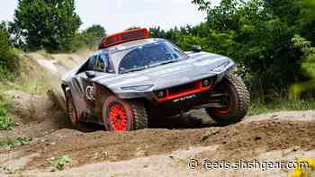 This outrageous Audi RS Q e-tron is a tri-motor hybrid rally car with plenty to prove