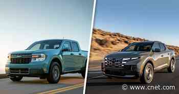 Mini truck battle: Ford Maverick vs. Hyundai Santa Cruz video     - Roadshow
