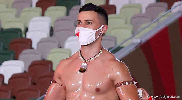 Pita Taufatofua, the Hot Tongan Flag-Bearer, Is Shirtless & Oiled Up Again for Olympics Opening Ceremony!
