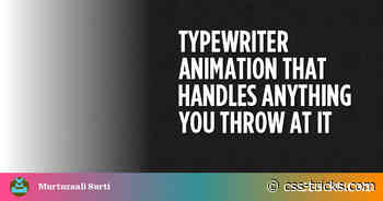 Typewriter Animation That Handles Anything You Throw at It