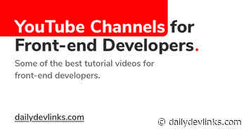 Best YouTube Channels for Front-end Developers