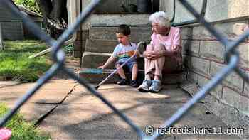 He's 2 years old. She's about to turn 100. They've formed a friendship across a backyard fence you have to see